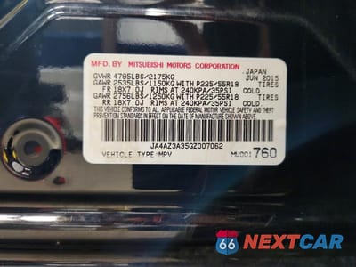 Zdjęcie 13 z 13 samochodu: 2016 MITSUBISHI OUTLANDER SE VIN:JA4AZ3A35GZ007062 - miniatura