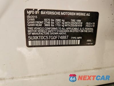 Zdjęcie 13 z 13 samochodu: 2016 BMW X5 XDR40E VIN:5UXKT0C57G0F74887 - miniatura