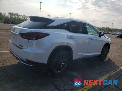 Trzecie zdjęcie samochodu z tyłu: 2022 LEXUS RX 450H VIN:2T2HGMDA0NC076805 - miniatura