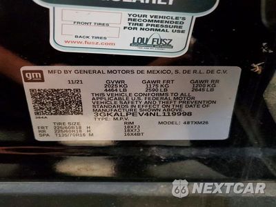 Zdjęcie 14 z 14 samochodu: 2022 GMC TERRAIN SLT VIN:3GKALPEV4NL119998 - miniatura