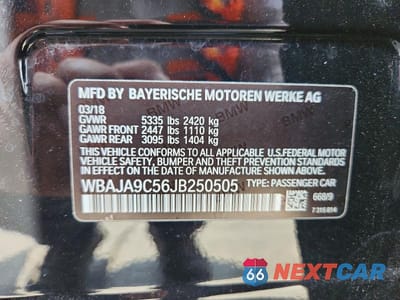 Zdjęcie 12 z 12 samochodu: 2018 BMW 530E VIN:WBAJA9C56JB250505 - miniatura