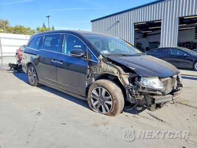 Czwarte zdjęcie samochodu z boku: 2014 HONDA ODYSSEY TOURING VIN:5FNRL5H99EB024286 - miniatura