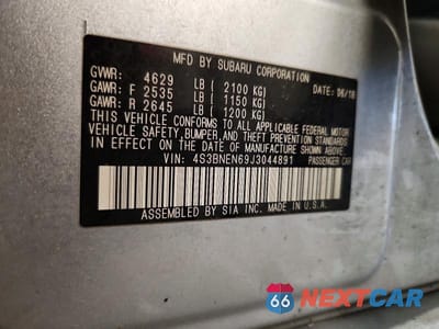 Zdjęcie 12 z 12 samochodu: 2018 SUBARU LEGACY 3.6R LIMITED VIN:4S3BNEN69J3044891 - miniatura