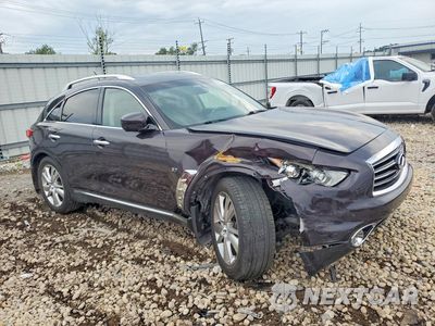 Czwarte zdjęcie samochodu z boku: 2015 INFINITI QX70 BASE VIN:JN8CS1MW9FM483425 - miniatura