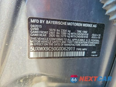 Zdjęcie 13 z 13 samochodu: 2016 BMW X3 XDRIVE28I VIN:5UXWX9C50G0D62911 - miniatura