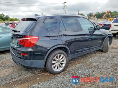 Trzecie zdjęcie samochodu z tyłu: 2013 BMW X3 XDRIVE28I VIN:5UXWX9C5XD0A23746 - miniatura