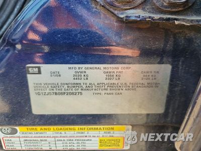 Zdjęcie 12 z 12 samochodu: 2008 CHEVROLET MALIBU 2LT VIN:1G1ZJ57B08F208275 - miniatura