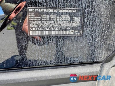 Zdjęcie 13 z 13 samochodu: 2021 BMW X3 SDRIVE30I VIN:5UXTY3C02M9F68322 - miniatura