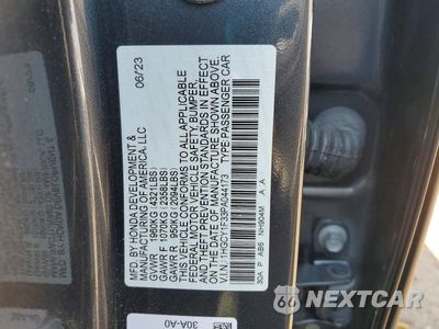 Zdjęcie 12 z 12 samochodu: 2023 HONDA ACCORD EX VIN:1HGCY1F33PA044173 - miniatura