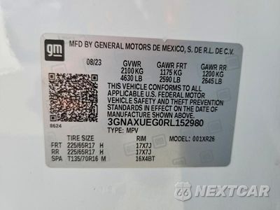 Zdjęcie 14 z 14 samochodu: 2024 CHEVROLET EQUINOX LT VIN:3GNAXUEG0RL152980 - miniatura