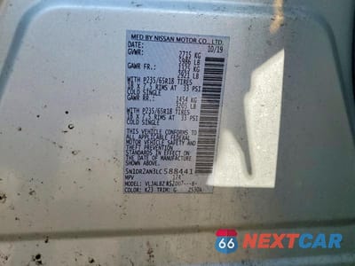 Zdjęcie 13 z 13 samochodu: 2020 NISSAN PATHFINDER S VIN:5N1DR2AN3LC588441 - miniatura