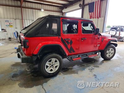Trzecie zdjęcie samochodu z tyłu: 2019 JEEP WRANGLER UNLIMITED SAHARA VIN:1C4HJXEN0KW515173 - miniatura