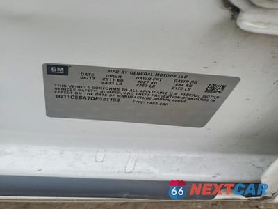 Zdjęcie 12 z 12 samochodu: 2013 CHEVROLET MALIBU 1LT VIN:1G11C5SA7DF321169 - miniatura
