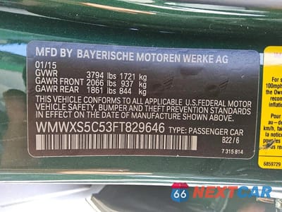Zdjęcie 12 z 12 samochodu: 2015 MINI COOPER VIN:WMWXS5C53FT829646 - miniatura