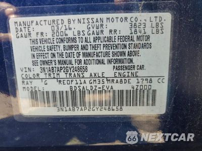 Zdjęcie 13 z 13 samochodu: 2016 NISSAN SENTRA SV VIN:3N1AB7AP2GY248658 - miniatura