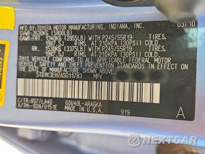 Zdjęcie 13 z 13 samochodu: 2010 TOYOTA HIGHLANDER LIMITED VIN:5TDYK3EH7AS011783 - miniatura
