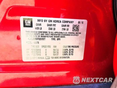 Zdjęcie 13 z 13 samochodu: 2015 BUICK ENCORE VIN:KL4CJESB0FB267877 - miniatura