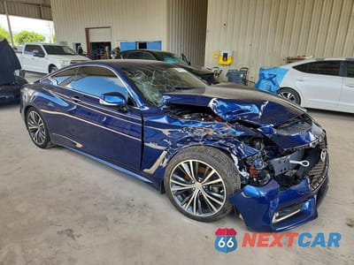 Czwarte zdjęcie samochodu z boku: 2018 INFINITI Q60 3.0T LUXE VIN:JN1EV7EK7JM343220 - miniatura