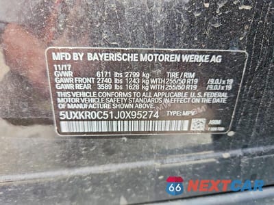 Zdjęcie 13 z 13 samochodu: 2018 BMW X5 XDRIVE35I VIN:5UXKR0C51J0X95274 - miniatura