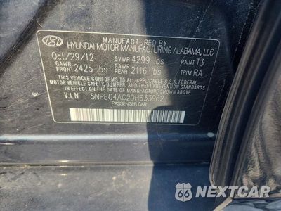 Zdjęcie 12 z 12 samochodu: 2013 HYUNDAI SONATA LIMITED VIN:5NPEC4AC2DH633962 - miniatura