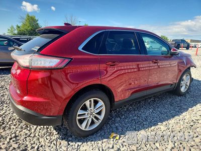 Trzecie zdjęcie samochodu z tyłu: 2015 FORD EDGE SEL VIN:2FMTK4J94FBB32810 - miniatura