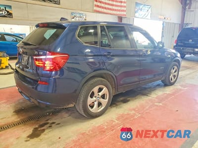 Trzecie zdjęcie samochodu z tyłu: 2012 BMW X3 XDRIVE28I VIN:5UXWX5C50CL727697 - miniatura