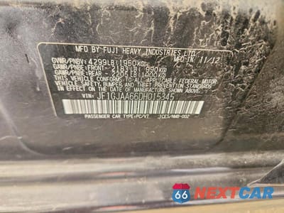 Zdjęcie 12 z 12 samochodu: 2013 SUBARU IMPREZA VIN:JF1GJAA66DH015345 - miniatura