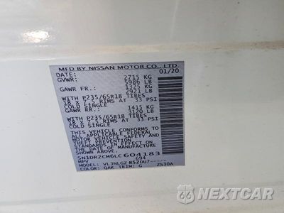 Zdjęcie 13 z 13 samochodu: 2020 NISSAN PATHFINDER SL VIN:5N1DR2CM6LC604183 - miniatura