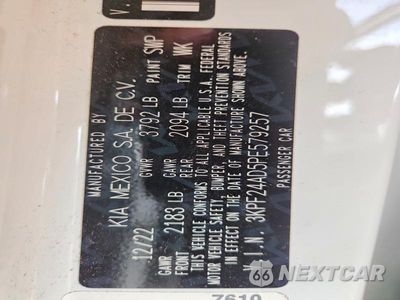 Zdjęcie 12 z 12 samochodu: 2023 KIA FORTE LXS VIN:3KPF24AD5PE579257 - miniatura