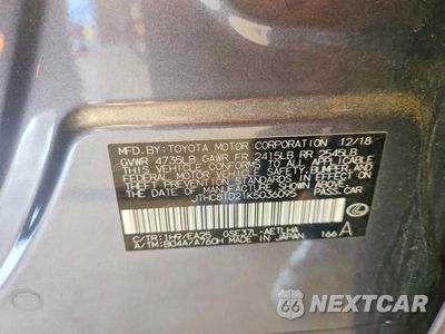 Zdjęcie 12 z 12 samochodu: 2019 LEXUS IS 300 VIN:JTHC81D21K5036095 - miniatura