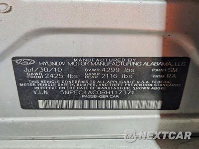 Zdjęcie 12 z 12 samochodu: 2011 HYUNDAI SONATA SE VIN:5NPEC4AC0BH117371 - miniatura