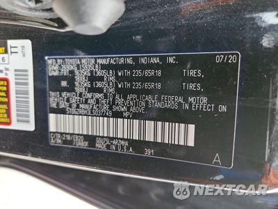 Zdjęcie 13 z 13 samochodu: 2020 TOYOTA HIGHLANDER XLE VIN:5TDGZRBH3LS037749 - miniatura