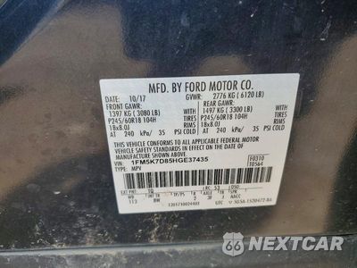 Zdjęcie 13 z 13 samochodu: 2017 FORD EXPLORER XLT VIN:1FM5K7D85HGE37435 - miniatura