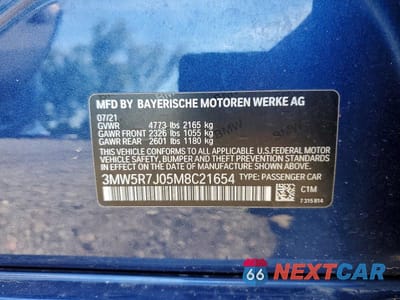 Zdjęcie 12 z 12 samochodu: 2021 BMW 330XI VIN:3MW5R7J05M8C21654 - miniatura