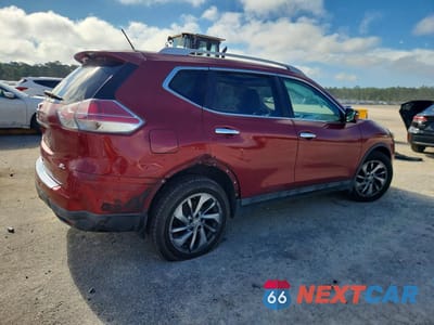 Trzecie zdjęcie samochodu z tyłu: 2015 NISSAN ROGUE SL VIN:5N1AT2MT0FC851052 - miniatura