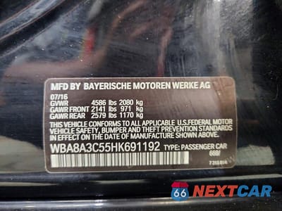 Zdjęcie 12 z 12 samochodu: 2017 BMW 320 XI VIN:WBA8A3C55HK691192 - miniatura