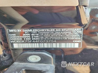 Zdjęcie 12 z 12 samochodu: 2004 MERCEDES-BENZ SL 500 VIN:WDBSK75F44F073754 - miniatura