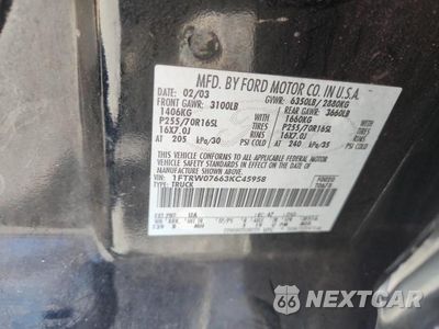 Zdjęcie 12 z 12 samochodu: 2003 FORD F150 SUPERCREW VIN:1FTRW07663KC45958 - miniatura