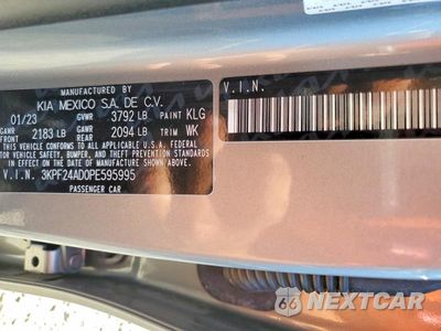 Zdjęcie 12 z 12 samochodu: 2023 KIA FORTE LXS VIN:3KPF24AD0PE595995 - miniatura