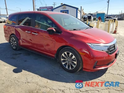 Czwarte zdjęcie samochodu z boku: 2022 HONDA ODYSSEY EXL VIN:5FNRL6H74NB046104 - miniatura