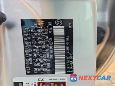 Zdjęcie 13 z 13 samochodu: 2010 TOYOTA CAMRY LE VIN:4T4BF3EK1AR002564 - miniatura