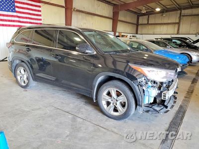 Czwarte zdjęcie samochodu z boku: 2015 TOYOTA HIGHLANDER LIMITED VIN:5TDDKRFH3FS076749 - miniatura