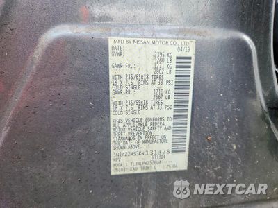 Zdjęcie 13 z 13 samochodu: 2019 NISSAN MURANO S VIN:5N1AZ2MS3KN131328 - miniatura
