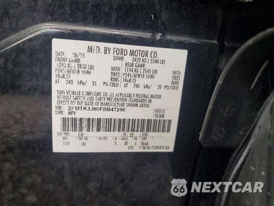 Zdjęcie 13 z 13 samochodu: 2015 FORD EDGE SEL VIN:2FMTK3J80FBB47290 - miniatura