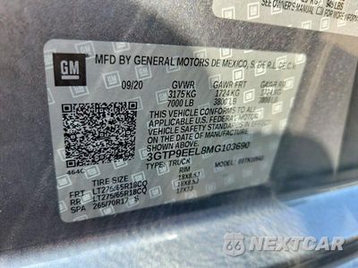 Zdjęcie 12 z 12 samochodu: 2021 GMC SIERRA K1500 AT4 VIN:3GTP9EEL8MG103690 - miniatura