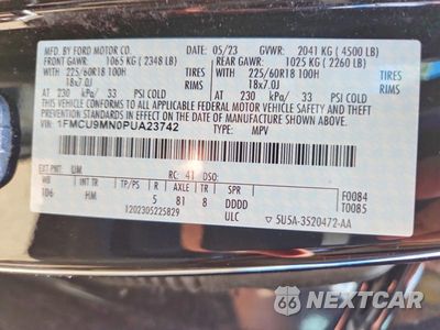 Zdjęcie 12 z 12 samochodu: 2023 FORD ESCAPE ST LINE VIN:1FMCU9MN0PUA23742 - miniatura