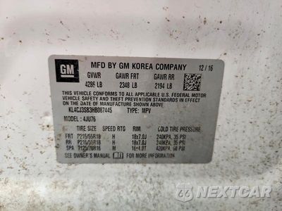 Zdjęcie 13 z 13 samochodu: 2017 BUICK ENCORE VIN:KL4CJ3SB3HB087445 - miniatura