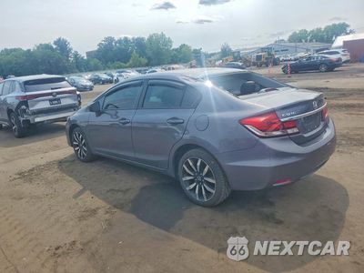 Drugie zdjęcie samochodu z przodu: 2015 HONDA CIVIC EXL VIN:19XFB2F9XFE215584 - miniatura