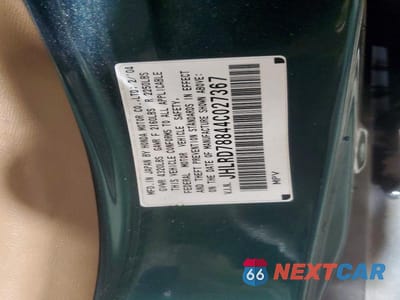 Zdjęcie 14 z 14 samochodu: 2004 HONDA CR-V EX VIN:JHLRD78844C027367 - miniatura
