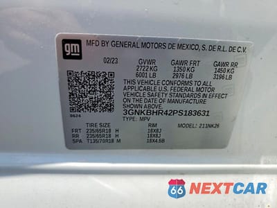 Zdjęcie 14 z 14 samochodu: 2023 CHEVROLET BLAZER 2LT VIN:3GNKBHR42PS183631 - miniatura